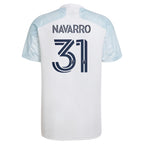 Miguel Navarro Chicago Fire adidas 2022 Lakefront Kit Replica Player Jersey - White