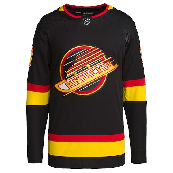 Vancouver Canucks adidas  Alternate Retro Primegreen Authentic Custom Jersey - Black