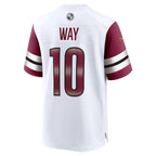 Tress Way Washington Commanders Nike Game Jersey -  White