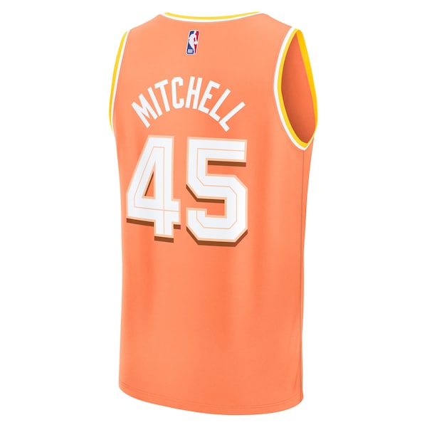 Donovan Mitchell Cleveland Cavaliers  2025/26 City Edition Fast Break Jersey - Orange