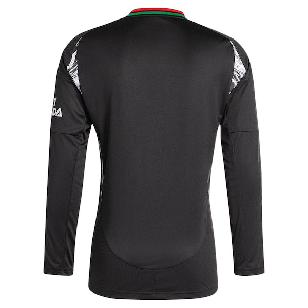 Arsenal adidas 2024/25 Away Replica Long Sleeve Jersey - Black