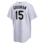 Hunter Goodman Colorado Rockies Nike  Youth Home Replica Jersey - White