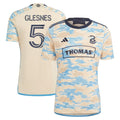 Jakob Glesnes Philadelphia Union adidas 2024 For Philly Replica Jersey - Tan