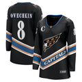 Alexander Ovechkin Washington Capitals  Women's Alternate 50th Anniversary Premier Breakaway Player Jersey - Black/Navy/White