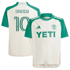 Sebastián Driussi Austin FC adidas Youth 2024 The Armadillo Kit Replica Player Jersey – Tan