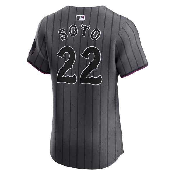 Juan Soto New York Mets Nike City Connect Elite Jersey - Gray