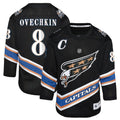 Alexander Ovechkin Washington Capitals Youth Alternate 50th Anniversary Replica Jersey - Black/Navy