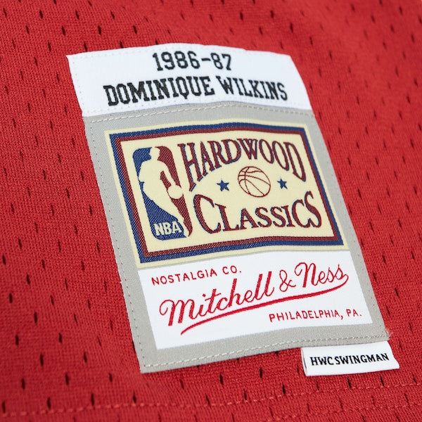 Dominique Wilkins Atlanta Hawks 1986/87 Hardwood Classics Off-Court Swingman Jersey - Red