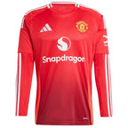 Manchester United adidas 2024/25 Home Long Sleeve Replica Custom Jersey - Red