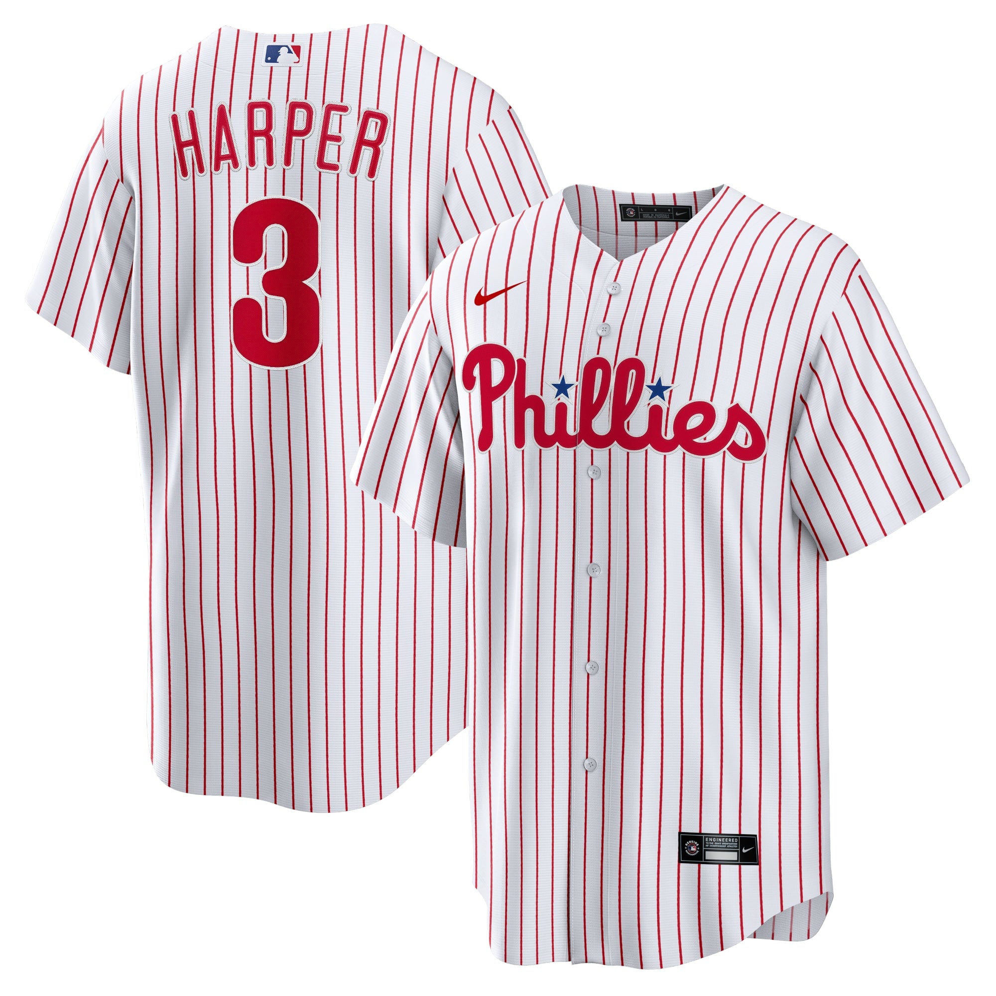 Bryce Harper Philadelphia Phillies Nike Alternate Replica Player Name Jersey - Red/Cream/White