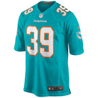 Larry Csonka Miami Dolphins Nike Game Retired Player Jersey - Aqua/White