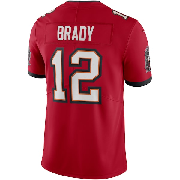 Tom Brady Tampa Bay Buccaneers Nike Vapor Limited Jersey - Red/Pewter