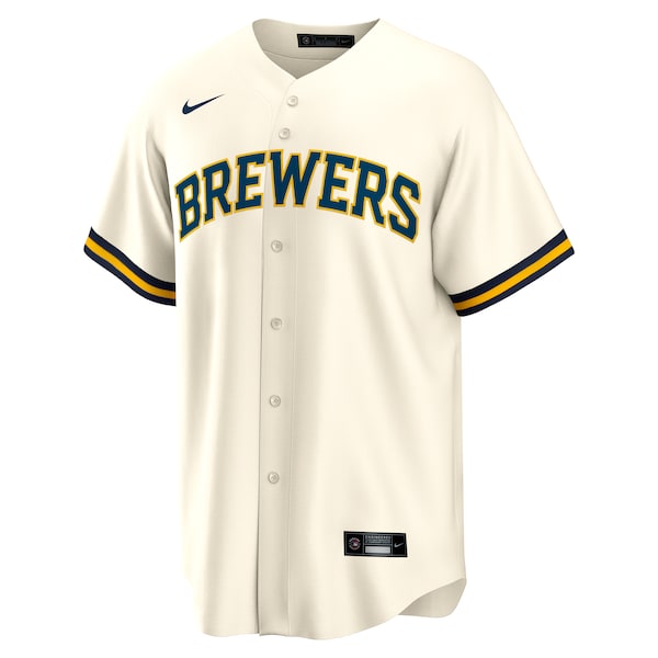 Nestor Cortes Milwaukee Brewers Nike Home Replica Jersey - Cream