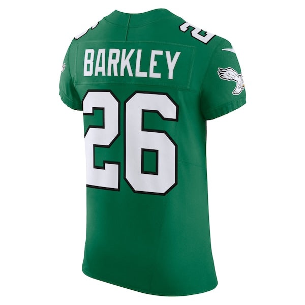Saquon Barkley Philadelphia Eagles Nike Alternate  Vapor F.U.S.E. Elite Jersey - Kelly Green/Black