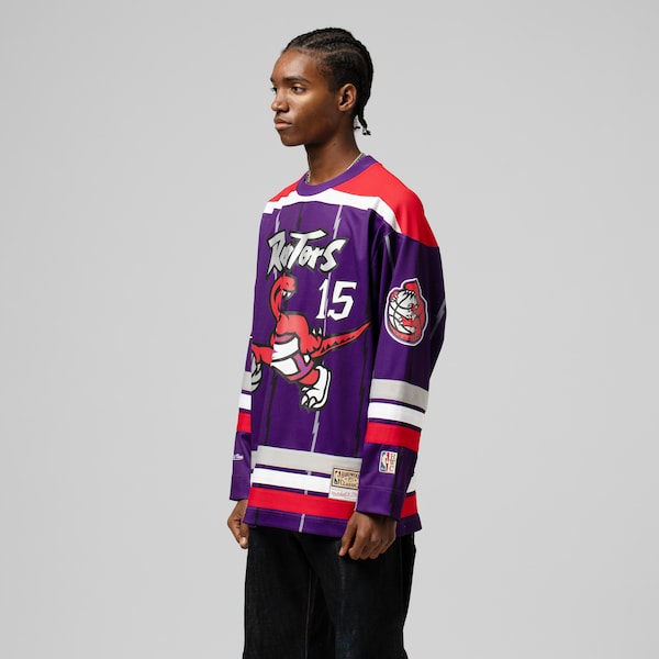 Vince Carter Toronto Raptors  Unisex Maxxed Out Fashion Hockey Jersey - Purple