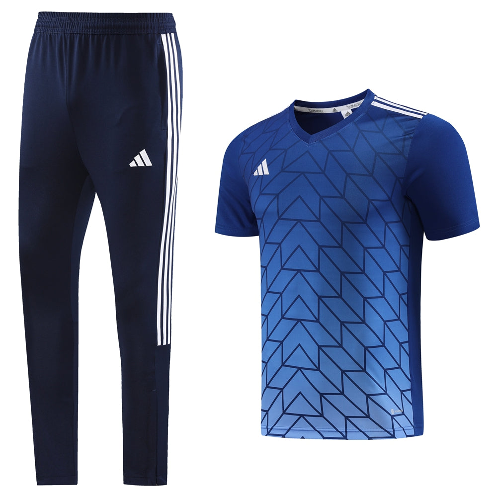 Adidas Short Sleeve Training Jersey Set - AD05- Dark Blue