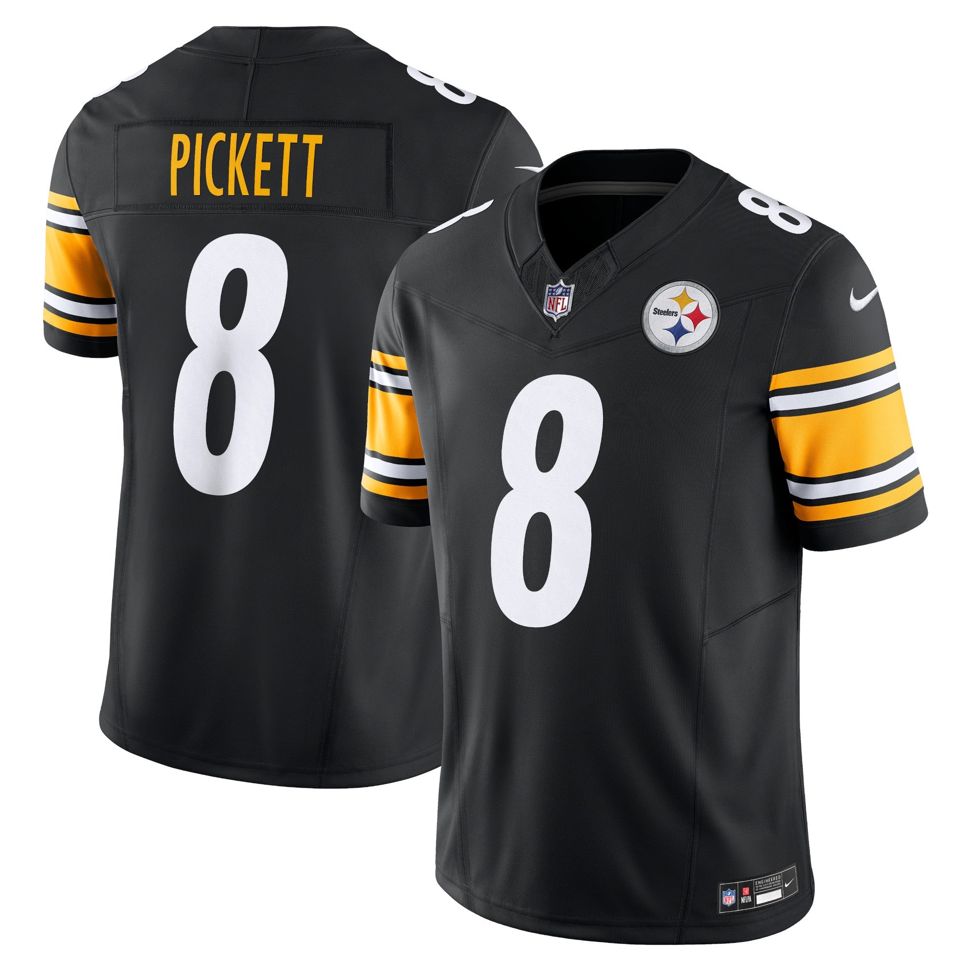 Kenny Pickett Pittsburgh Steelers Nike Vapor F.U.S.E. Limited Jersey - White/Black