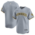 Milwaukee Brewers Nike Road Limited Jersey - Gray