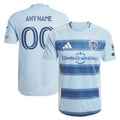 Sporting Kansas City adidas 2025 One KC Authentic Custom Jersey - Light Blue