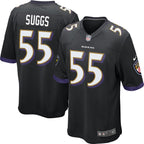 Youth Baltimore Ravens Terrell Suggs Nike Black Alternate Game Jersey