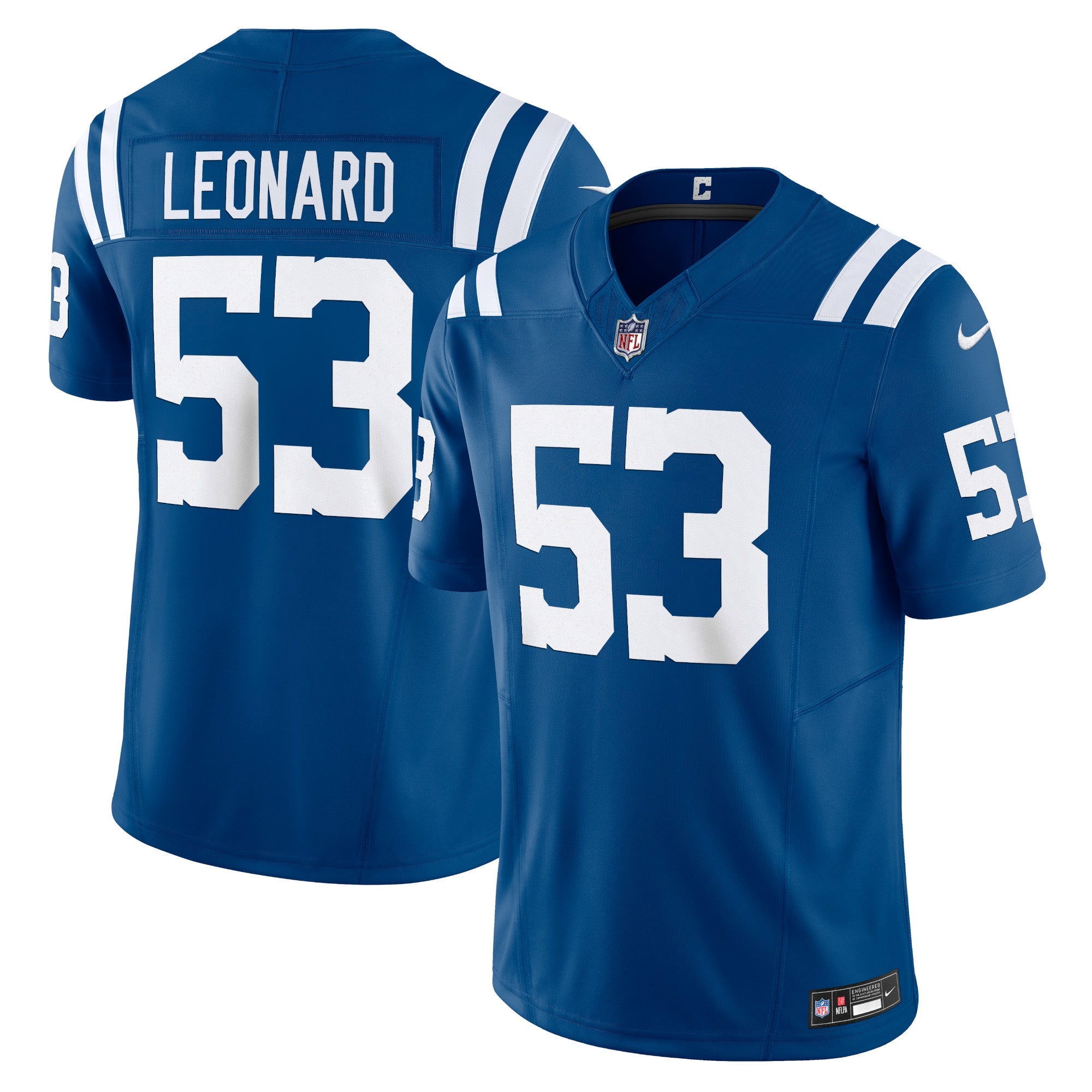 Shaquille Leonard Indianapolis Colts Nike Vapor F.U.S.E. Limited Jersey - White/Blue/Royal