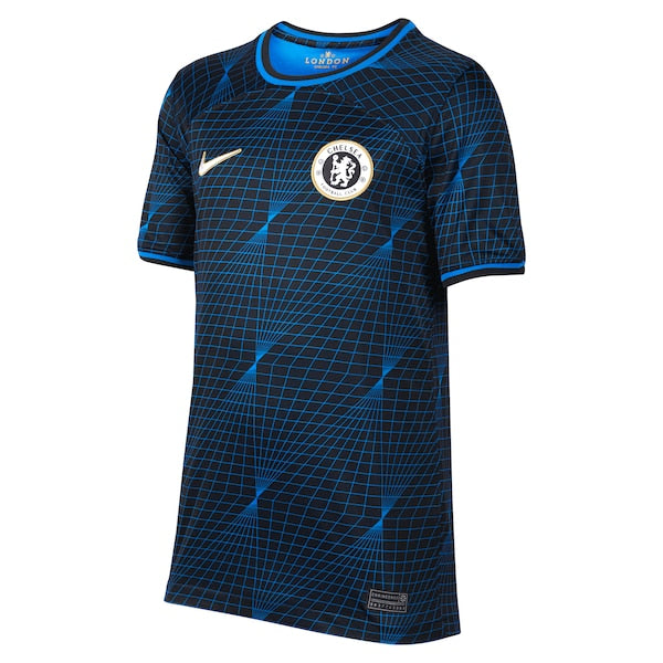 Moisés Caicedo Chelsea Nike Youth 2023/24 Away Stadium Replica Player Jersey - Navy
