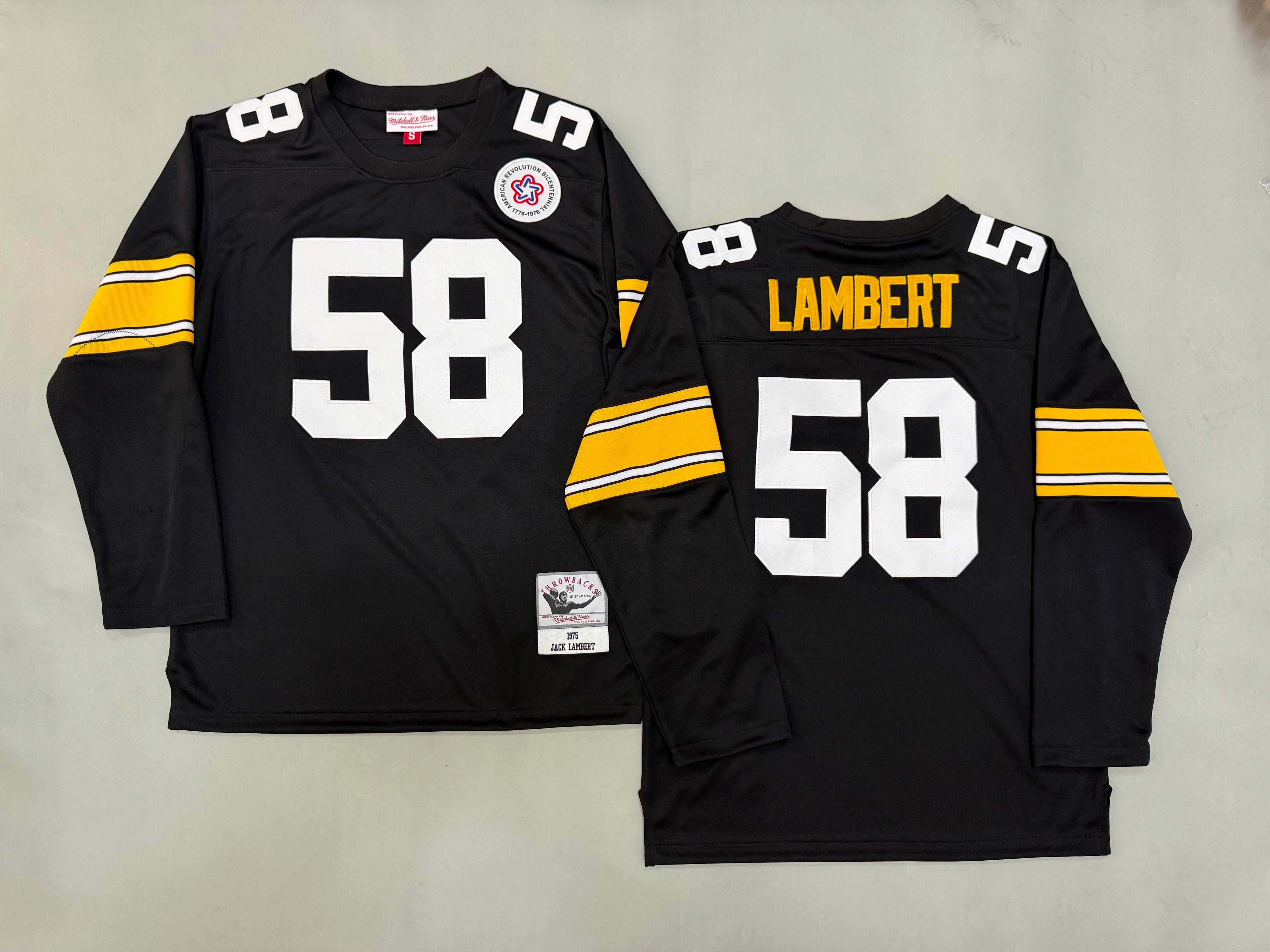 Jack Lambert Pittsburgh Steelers Authentic Throwback Retired Player Jersey