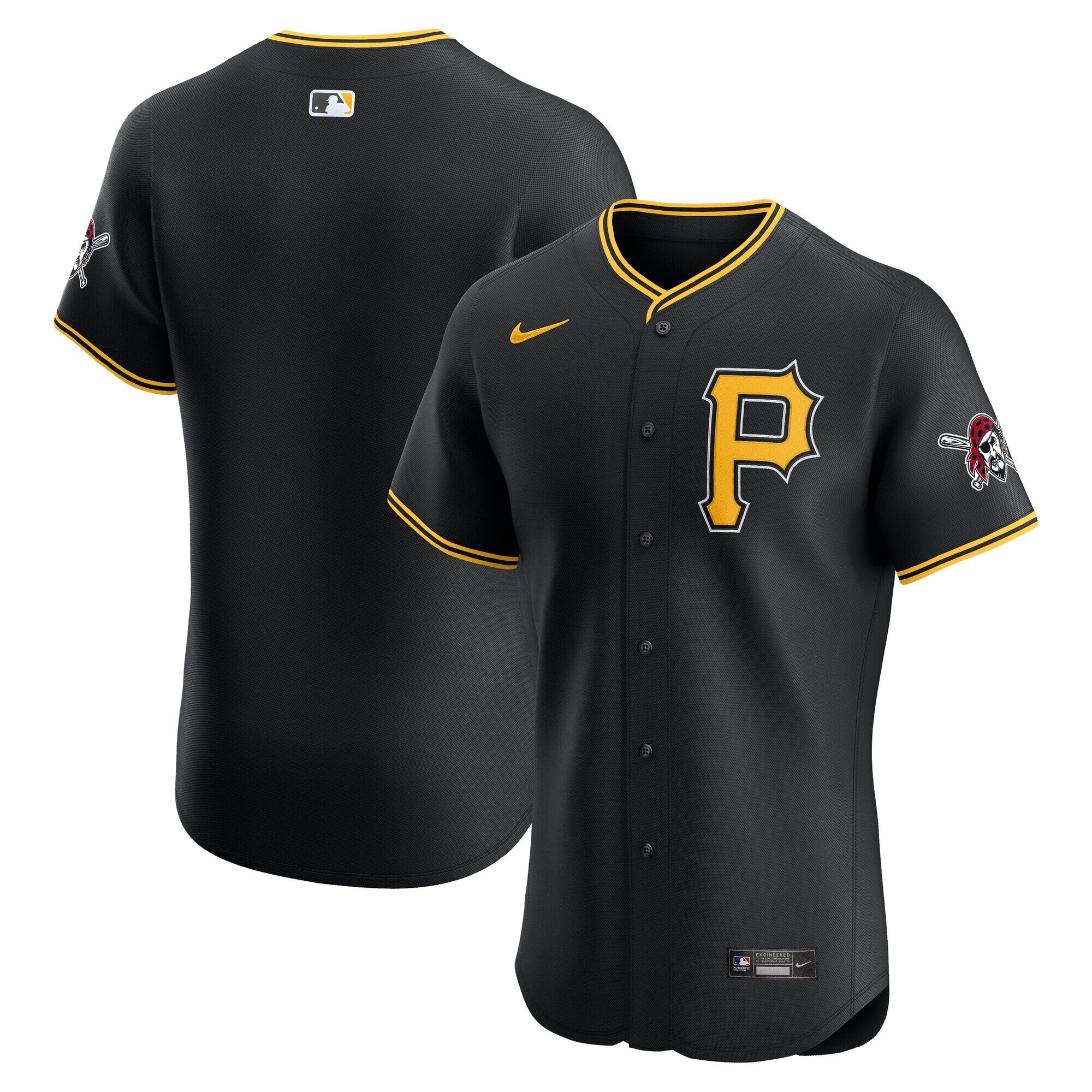 Pittsburgh Pirates Nike Home Elite Jersey - White/Black