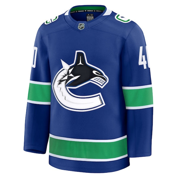 Elias Pettersson Vancouver Canucks  Home Premium Jersey - Blue/Black