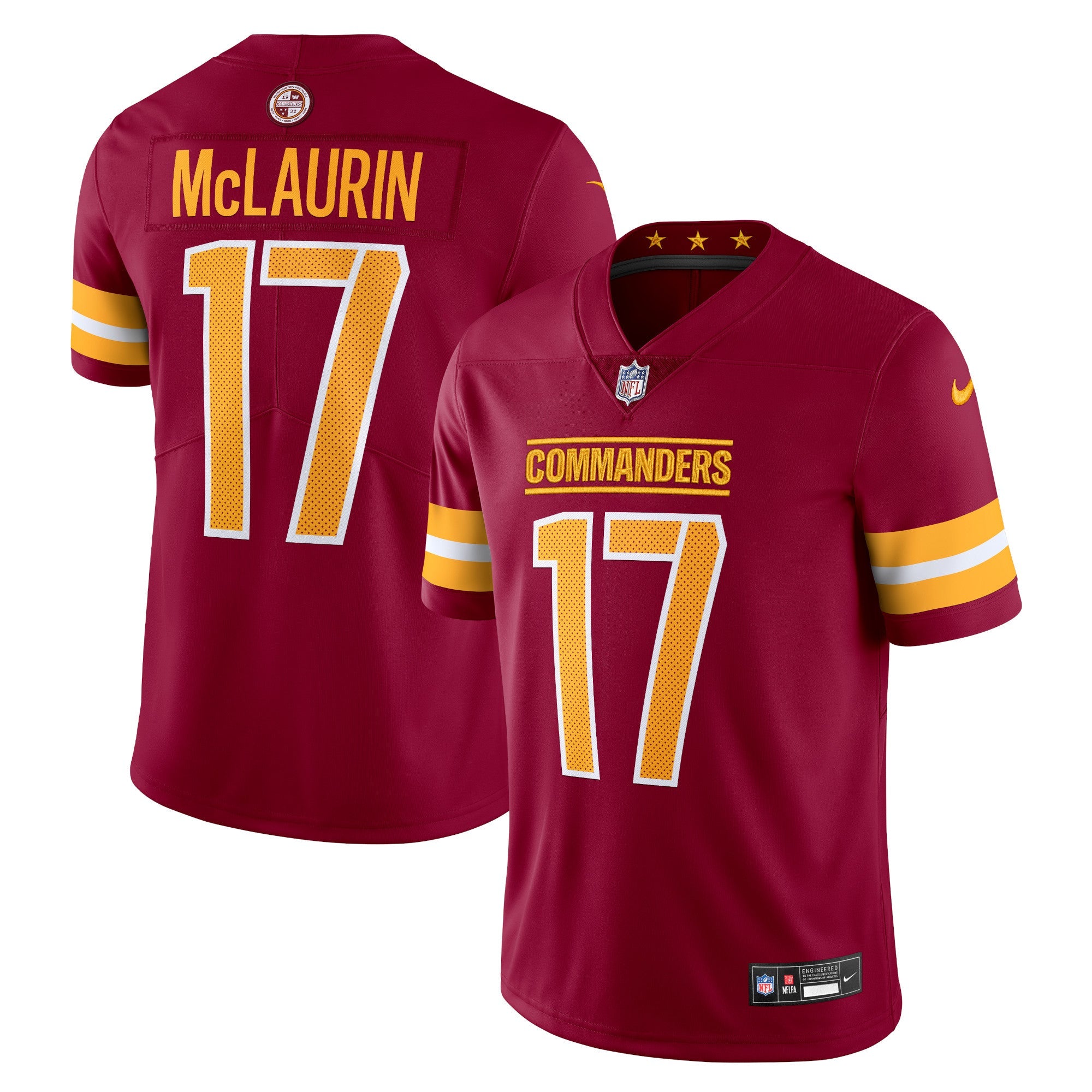 Terry McLaurin Washington Commanders Nike Alternate Vapor Untouchable Limited Jersey - Black/Burgundy