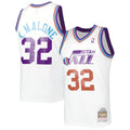 Karl Malone Utah Jazz 1991/92 Hardwood Classics Reload 3.0 Swingman Jersey - White