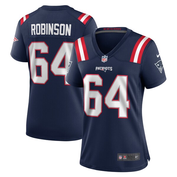 Layden Robinson New England Patriots Nike Women's  Game Jersey -  Navy