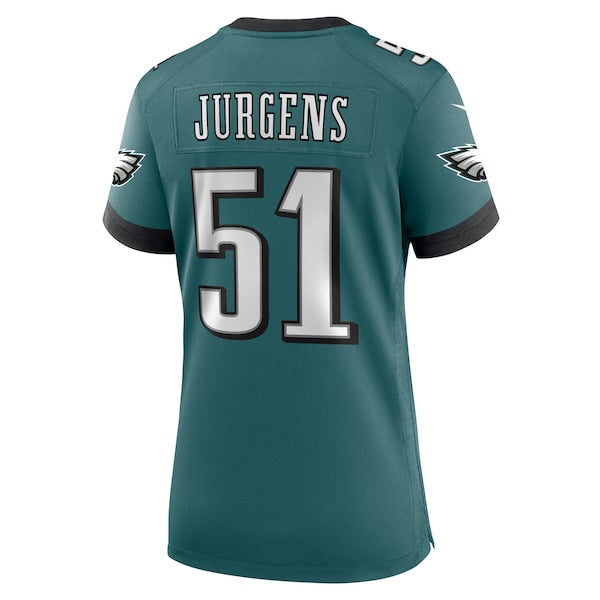 Cam Jurgens Philadelphia Eagles Nike Women's Team Game Jersey - Midnight Green