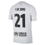 Frenkie de Jong Barcelona Nike 2022/23 Third Vapor Match Authentic Player Jersey - Gray