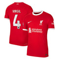Virgil Van Dijk Liverpool Nike 2023/24 Home Authentic Player Jersey - Red/White