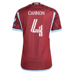 Reggie Cannon Colorado Rapids adidas 2024 One Flag Kit Authentic Player Jersey - Burgundy