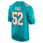 Patrick Paul Miami Dolphins Nike  Game Jersey -  Aqua