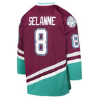 Teemu Selanne Anaheim Ducks Youth 1996 Blue Line Player Jersey - Maroon