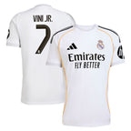 Vini Jr. Los Merengues adidas 2025/26 Home Replica Jersey - White/Blue