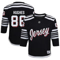 Jack Hughes New Jersey Devils Youth Alternate Replica Player Jersey - Black/Red