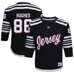 Jack Hughes New Jersey Devils Youth Alternate Replica Player Jersey - Black/Red