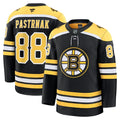 David Pastrnak Boston Bruins  Home Premium Jersey - Black/White