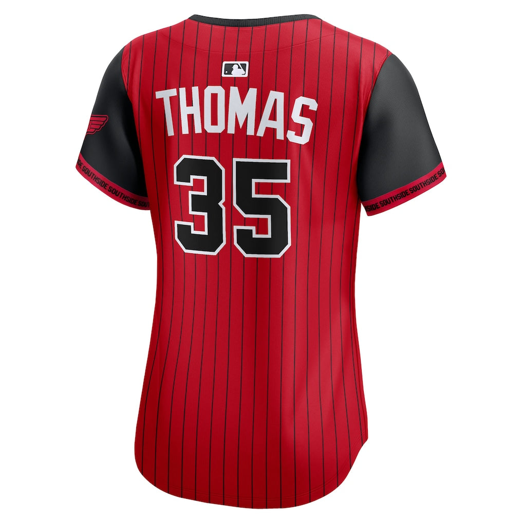 Frank Thomas Chicago White Sox Nike Women's 2025 City Connect Limited Retired Player Jersey - Red/Black