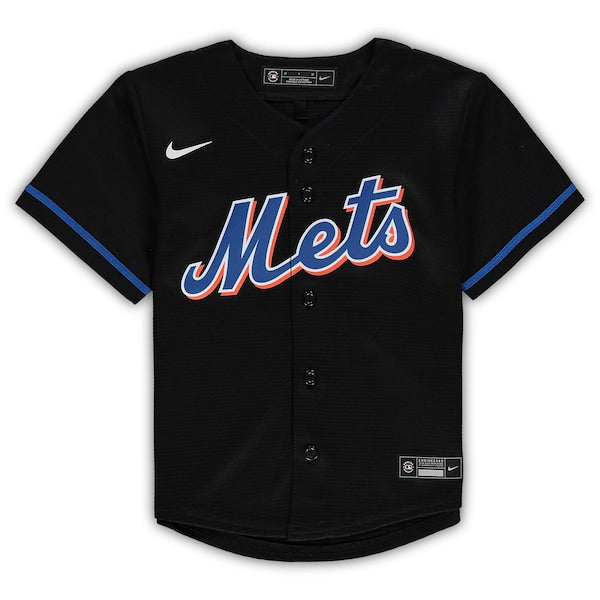 Francisco Lindor New York Mets Nike Toddler Alternate Replica Player Jersey - Black