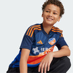FC Cincinnati adidas Youth 2025 Orange and Blue Legacy Kit Replica Jersey - Blue