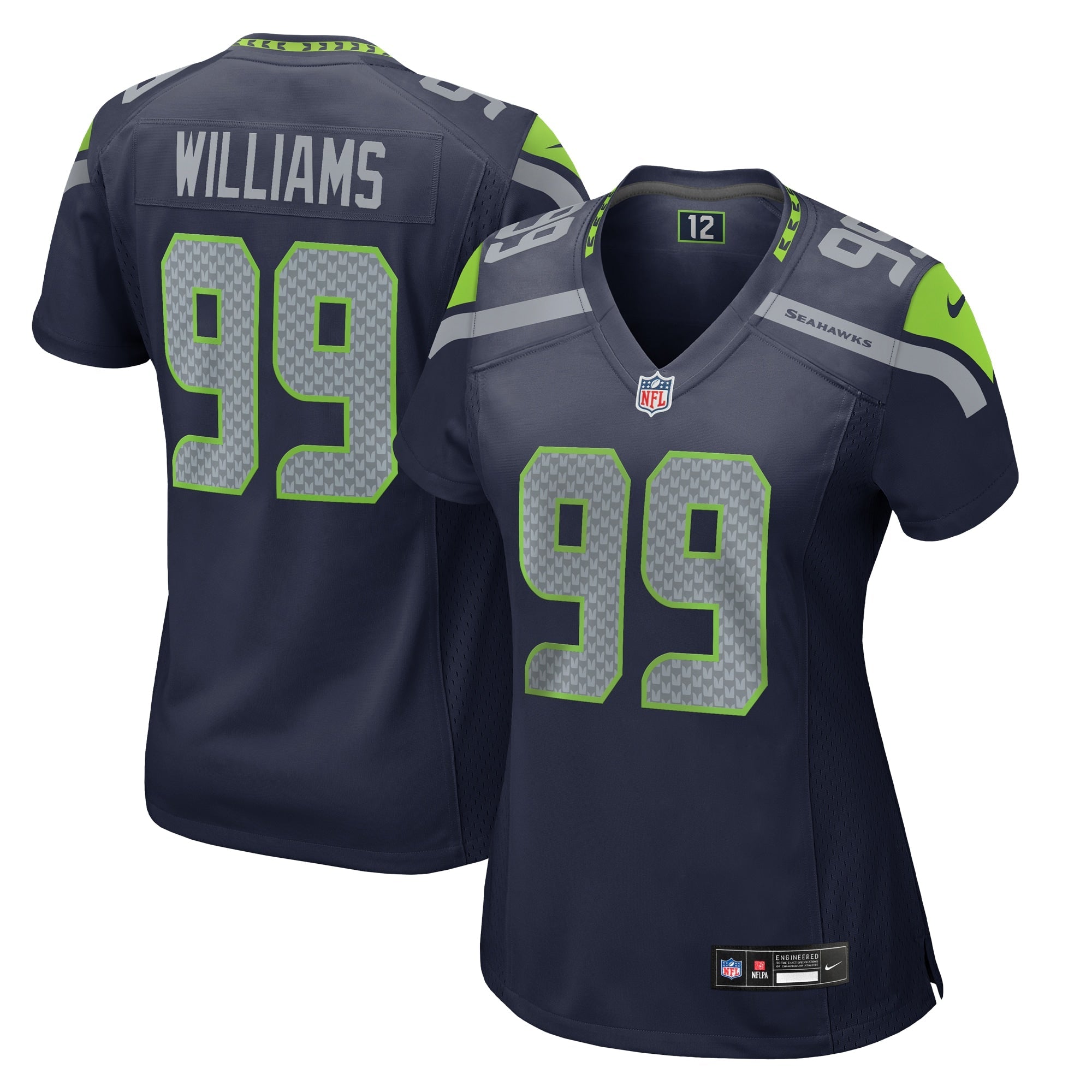 Leonard Williams Seattle Seahawks Nike Women's Team Game Jersey -  College Navy/Navy