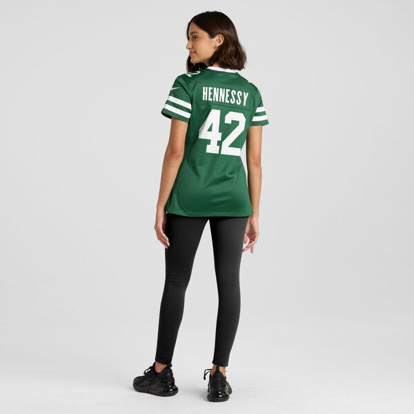 Thomas Hennessy New York Jets Nike Women's Team Game Jersey - Legacy Green