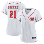 Hunter Greene Cincinnati Reds Nike Women's Home Replica Jersey - White