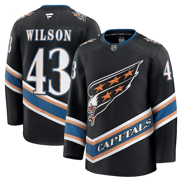 Tom Wilson Washington Capitals  Alternate 50th Anniversary Premium Jersey - Black/Red