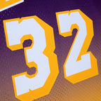 Magic Johnson Los Angeles Lakers 1984/85 Hardwood Classics Fadeaway Swingman Player Jersey - Gold/Purple